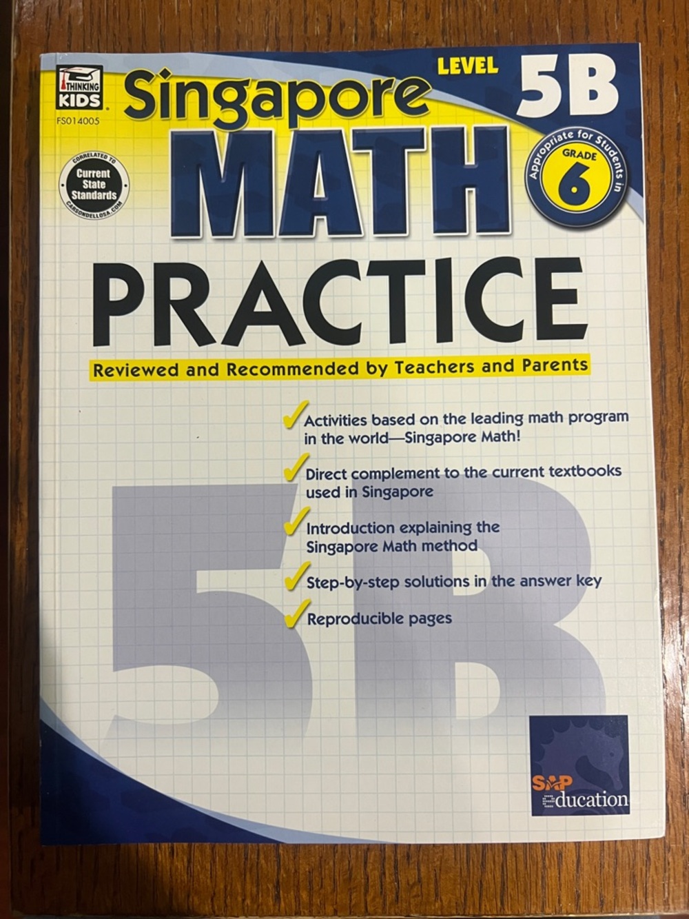 Singapore Math workbook